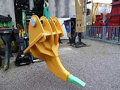 Liebherr - Reiß-Zahn/ Aufreiß-Zahn LH 964 / LH 974 - Arbeitstiefe Nutzlänge ca. 1400 mm - Bo-Bo Festanbau an gegabelten Löffelstiel 100-100 - Bagger ID-Maße: 100-690/304-550-276-100 - Bagger: 40t-70t