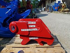 LEH - Schnellwechsler mechanisch, MS 4 Bo-Bo 80-80, - Bagger: Samsung SE 201 LC - Bagger-Identmaße: 80-343-465-341-80 - unten Geräteaufnahme Ident-Maße: 80-340-440/490-340-80 - Bagger: bis 25t