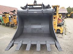 Lehnhoff - Löffel, Fels-Tief-Löffel, - Schnittbreite ca. 2000mm - Aufnahme: Lehnhoff SW 40 - SW- Identmaße: 100-750 mm - Bagger: 40 t - 60 t