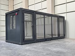 Sun Container Bürocontainer | Wohncontainer | Baucontainer | Modell NIGHT OFFICE | 240cmx600cm