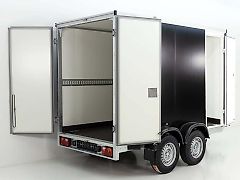 vezeko Kofferanhänger 148x351cm Höhe:193cm 2,7t|Tür|schwarz