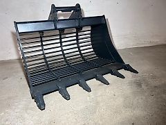 Sieblöffel MS08 1200 mm Breit 400 l Vol. Symlock Gitterlöffel